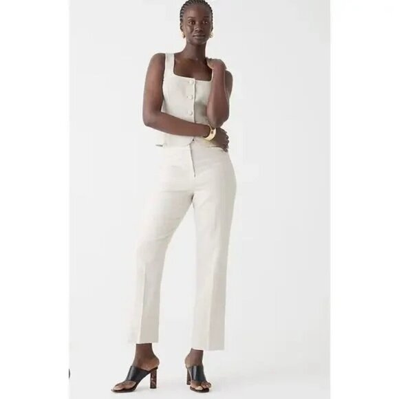 J. Crew Pants - J. Crew Women's Kate Straight Leg Staight Pant Classic Ivory Size 4T NWT
